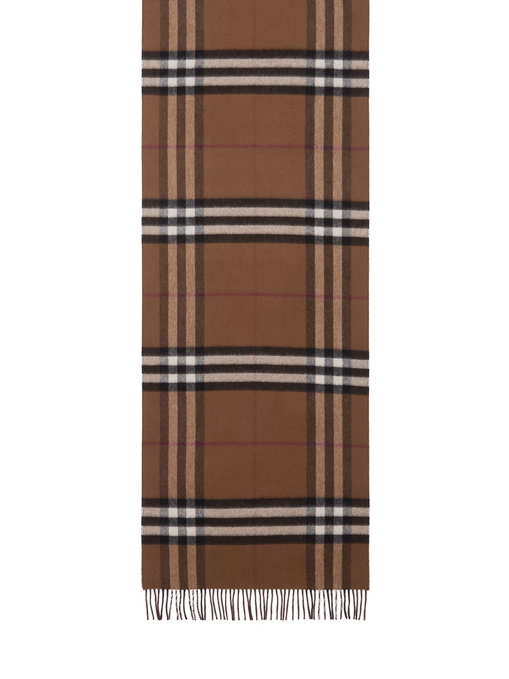 reversible checked cashmere scarf - 3