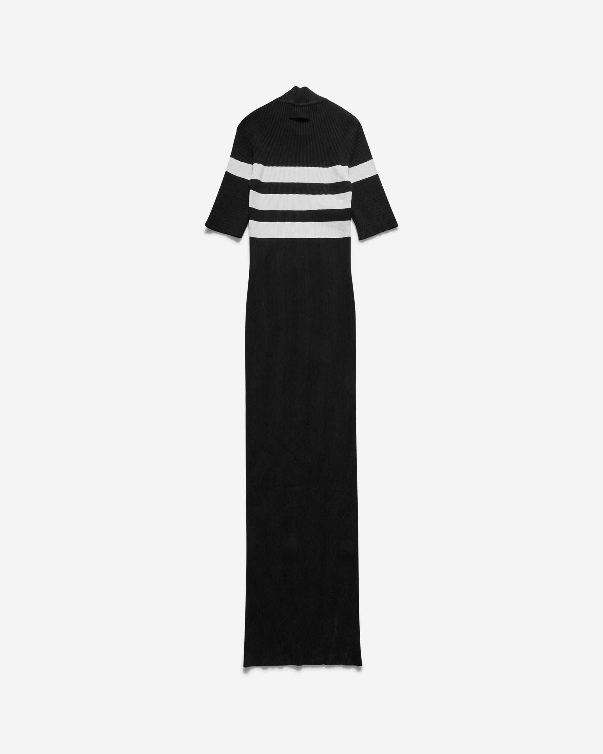 Women's Marinière Long Dress Black / White - 2