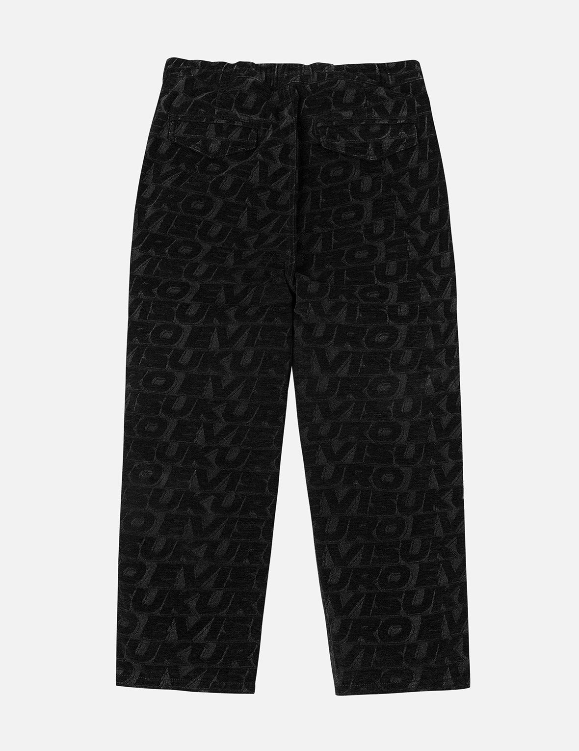 Monogram Allover Jacquard Relax Fit Worker Pants - 4