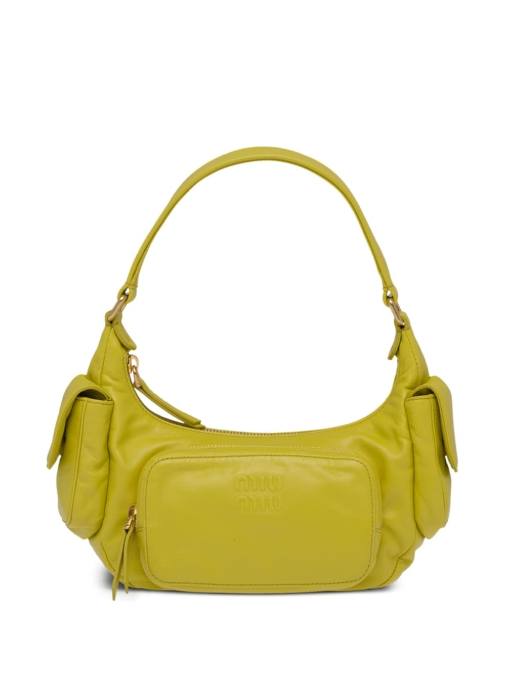 nappa leather shoulder bag - 1