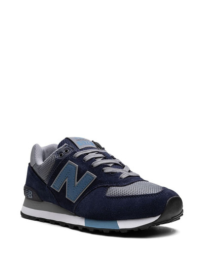 New Balance 574 "Navy/Grey" low-top sneakers outlook