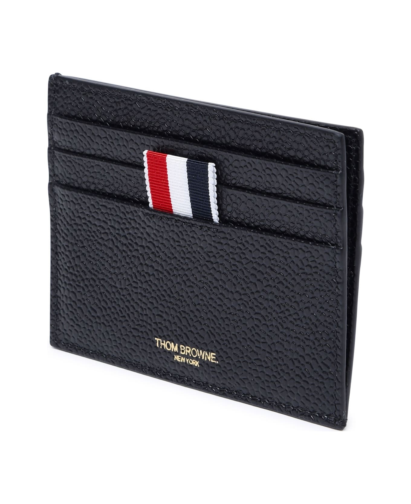 Black Leather Card Holder - 2