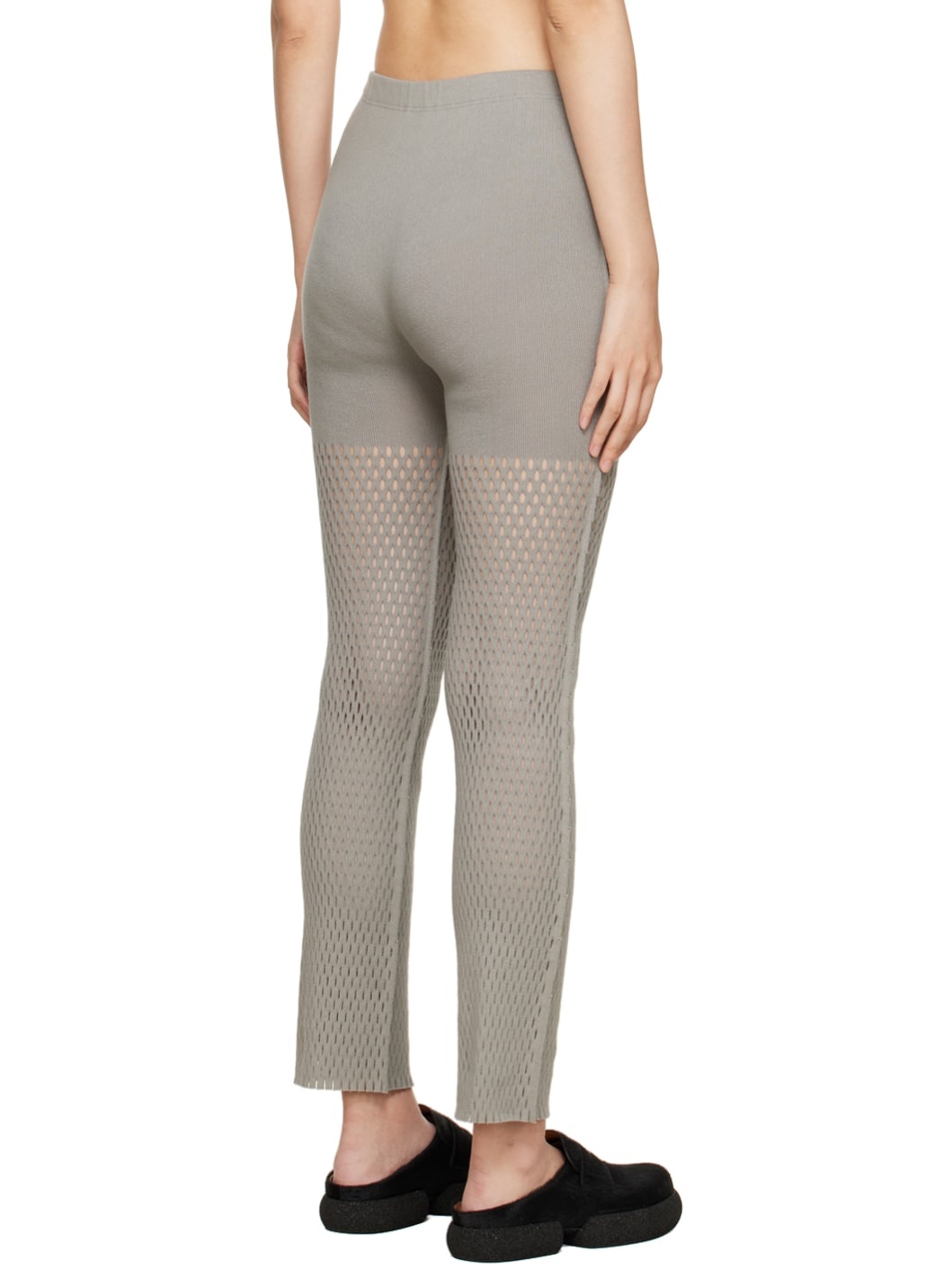 Gray Seed Mesh AP Lounge Pants - 3