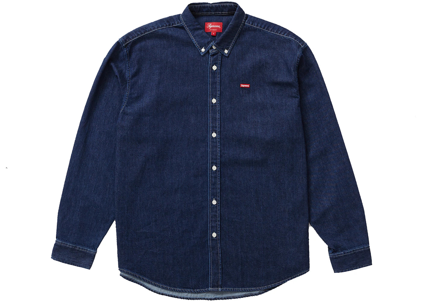 Supreme Small Box Shirt (FW22) Denim - 1
