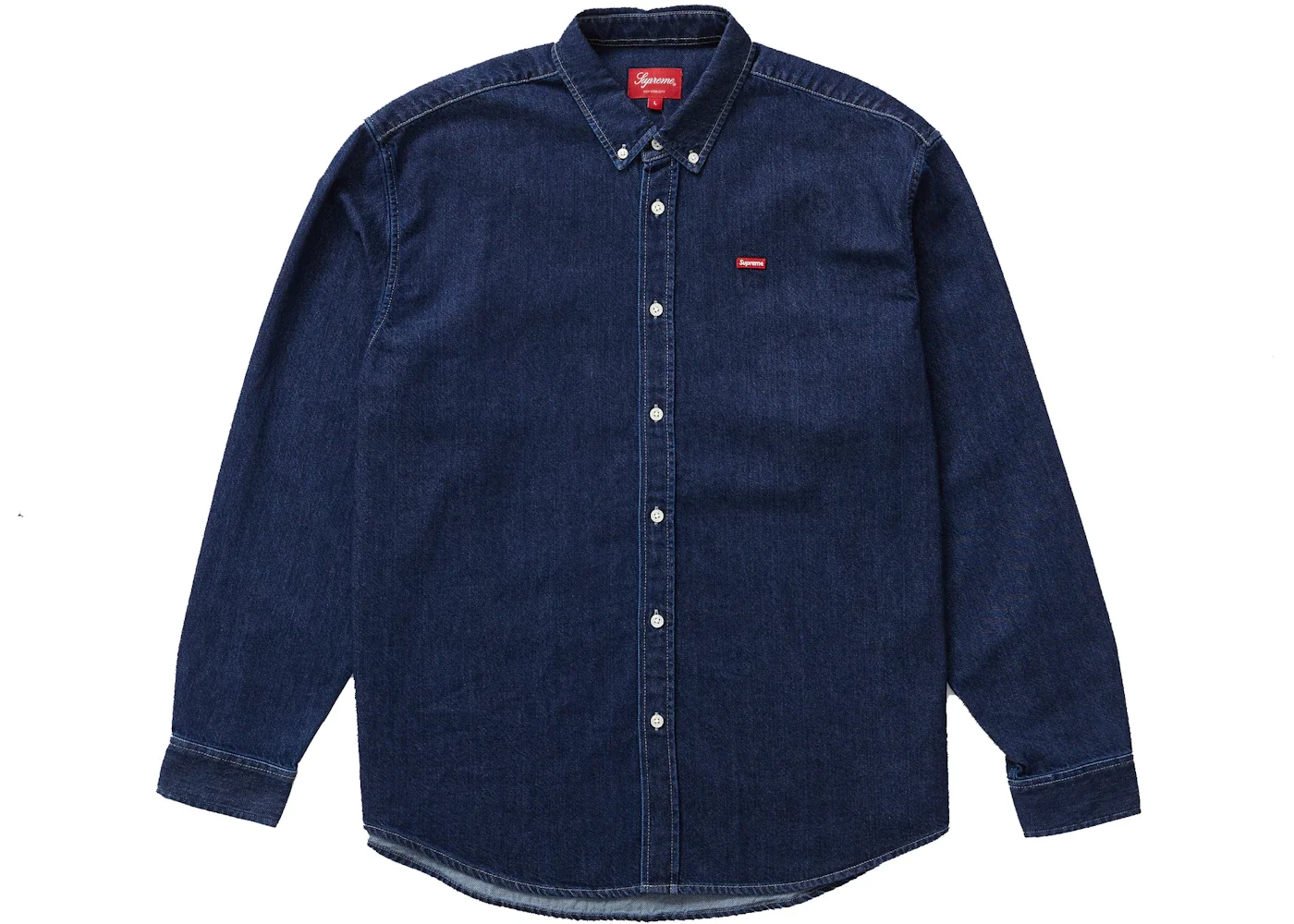 Supreme Small Box Shirt (FW22) Denim - 1