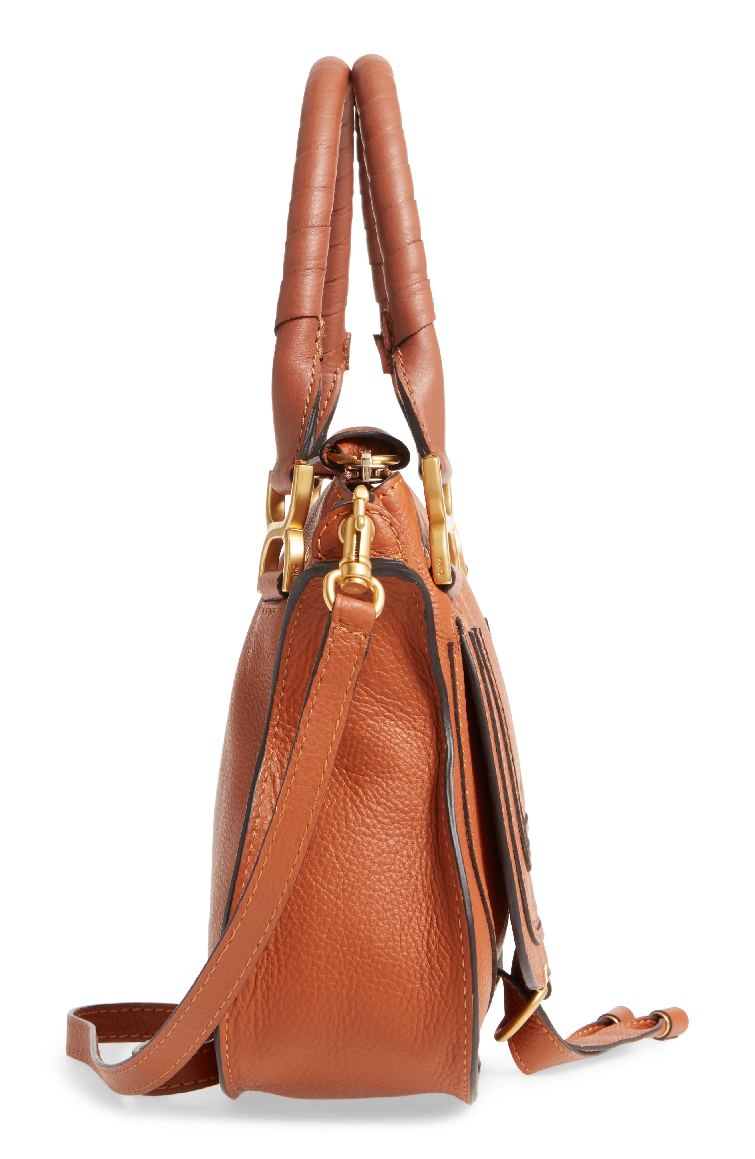 Small Marcie Leather Satchel - 5