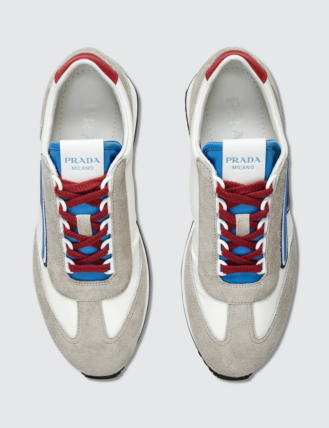 Suede And Nylon Retro Sneakers - 3