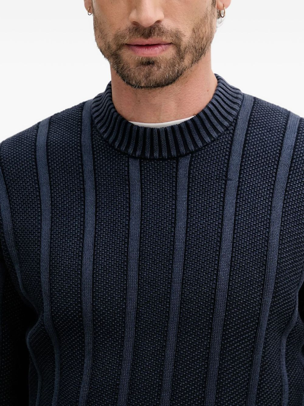 ribbed crew-neck sweater - 4