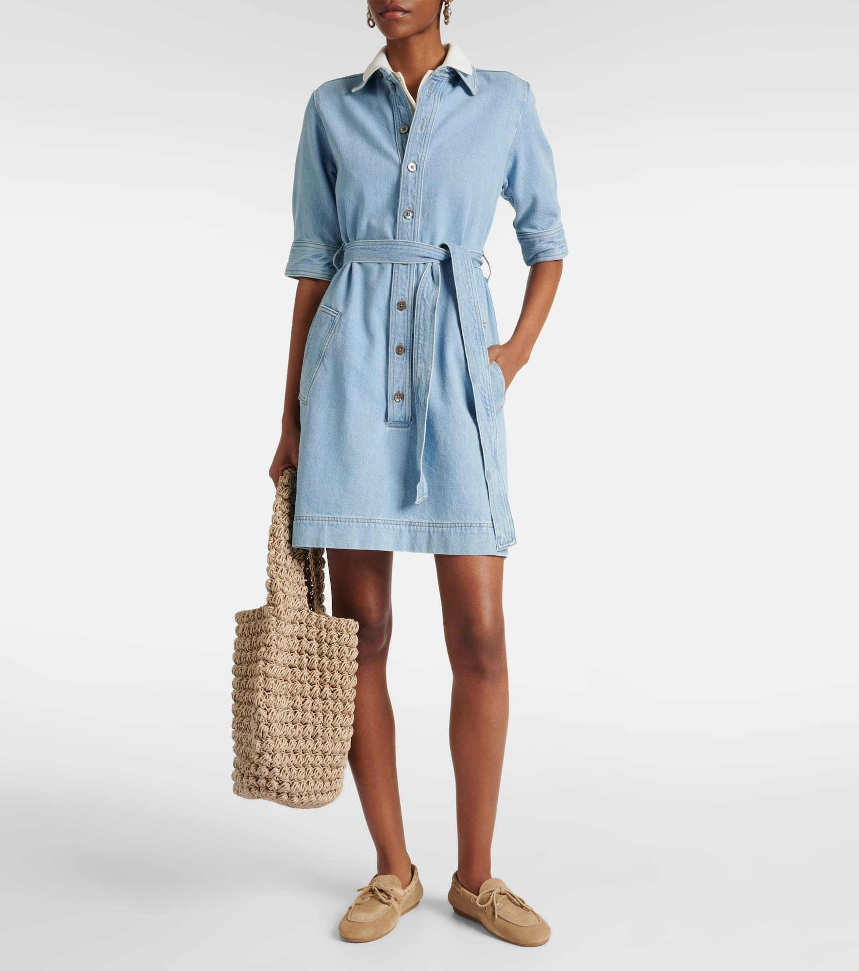 Denim shirt dress - 2