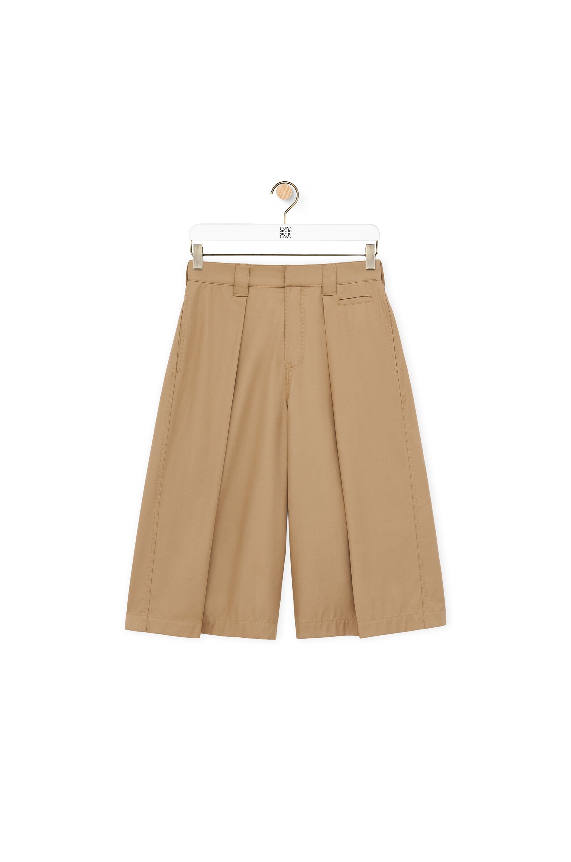Pleated shorts in cotton - 1