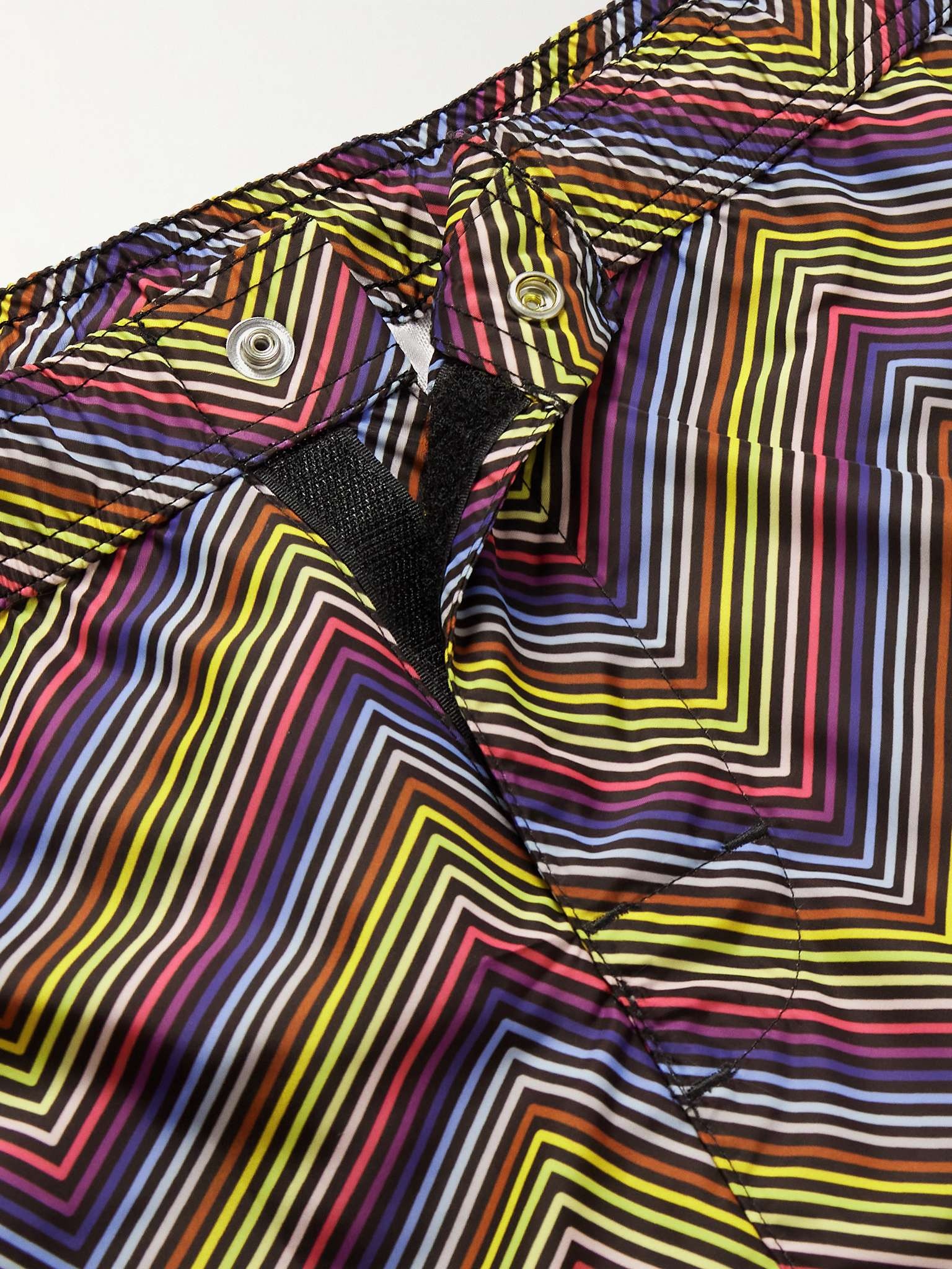 Slim-Fit Mid-Length Printed Swim Shorts - 4