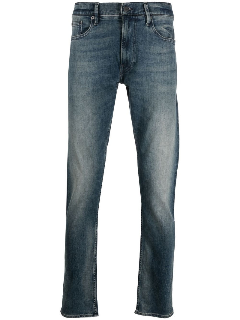 stonewashed slim-cut jeans 1