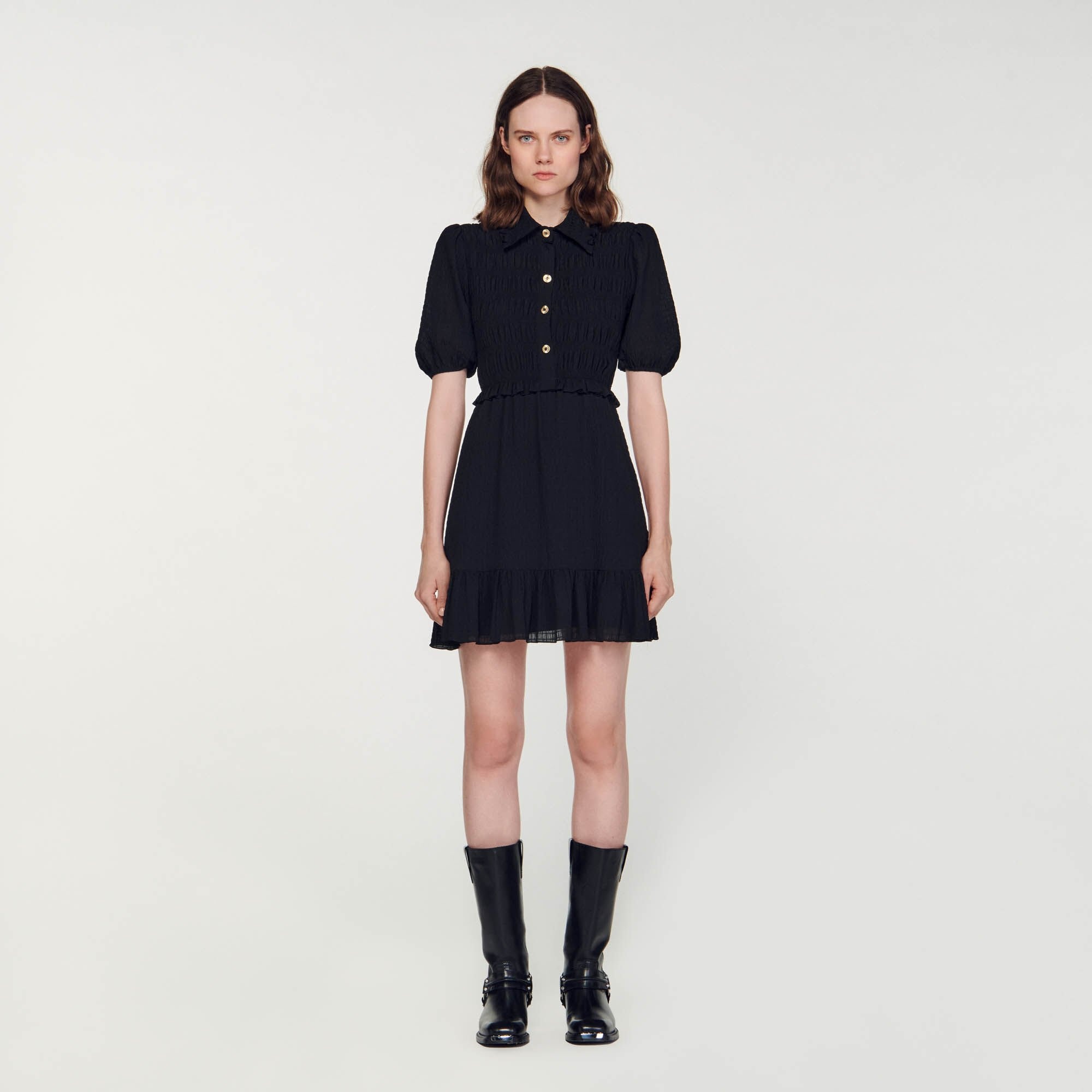 SHORT SMOCKED DRESS - 3