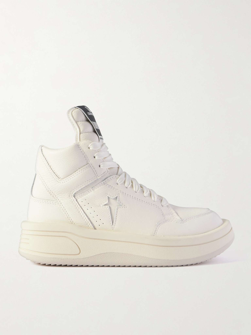 + Converse TURBOWPN Full-Grain Leather High-Top Sneakers - 1