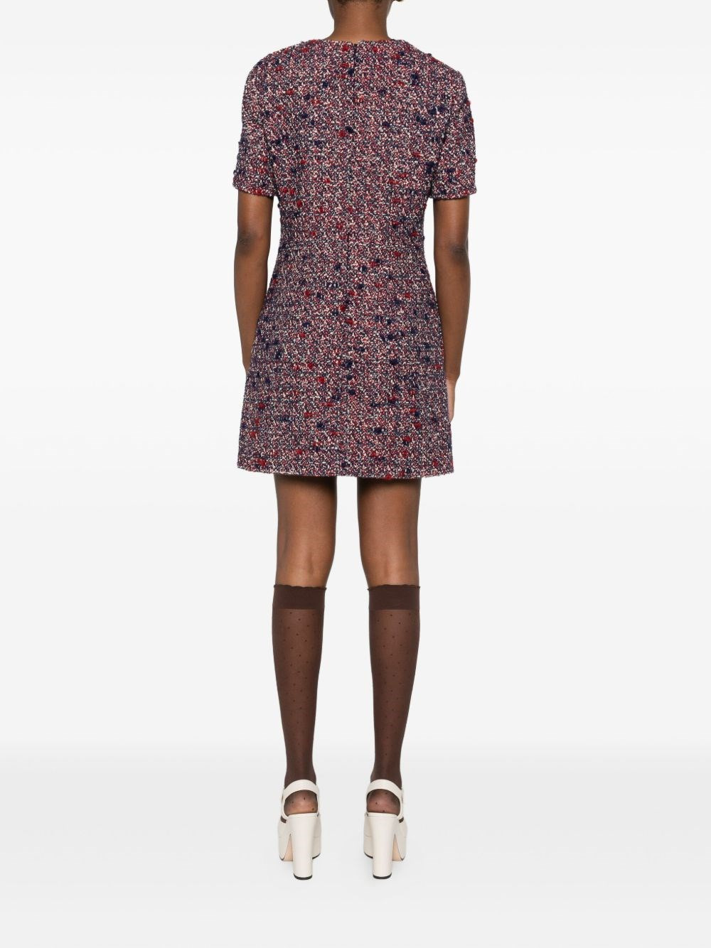 Bouclé wool short dress - 3