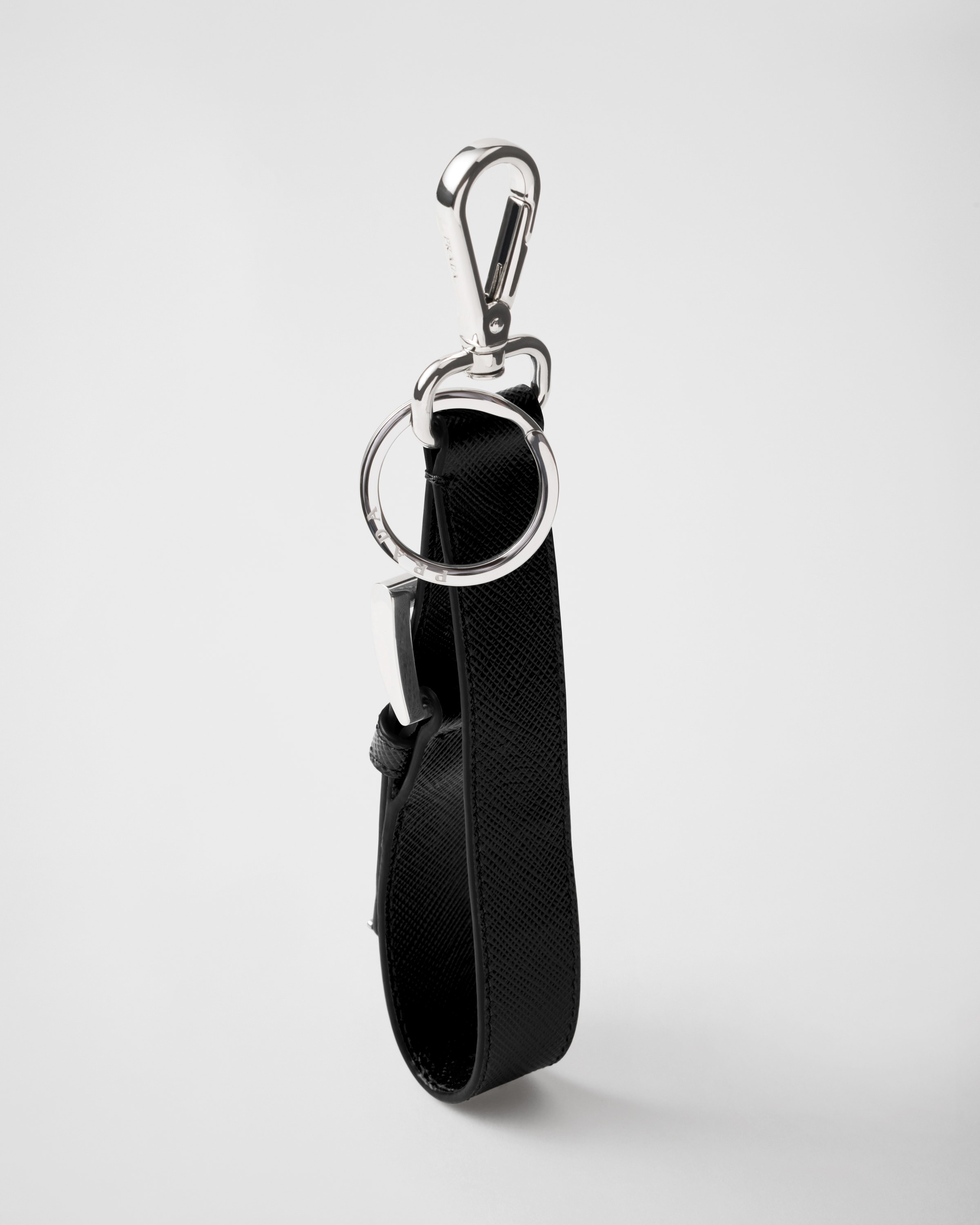 Saffiano leather key ring - 3