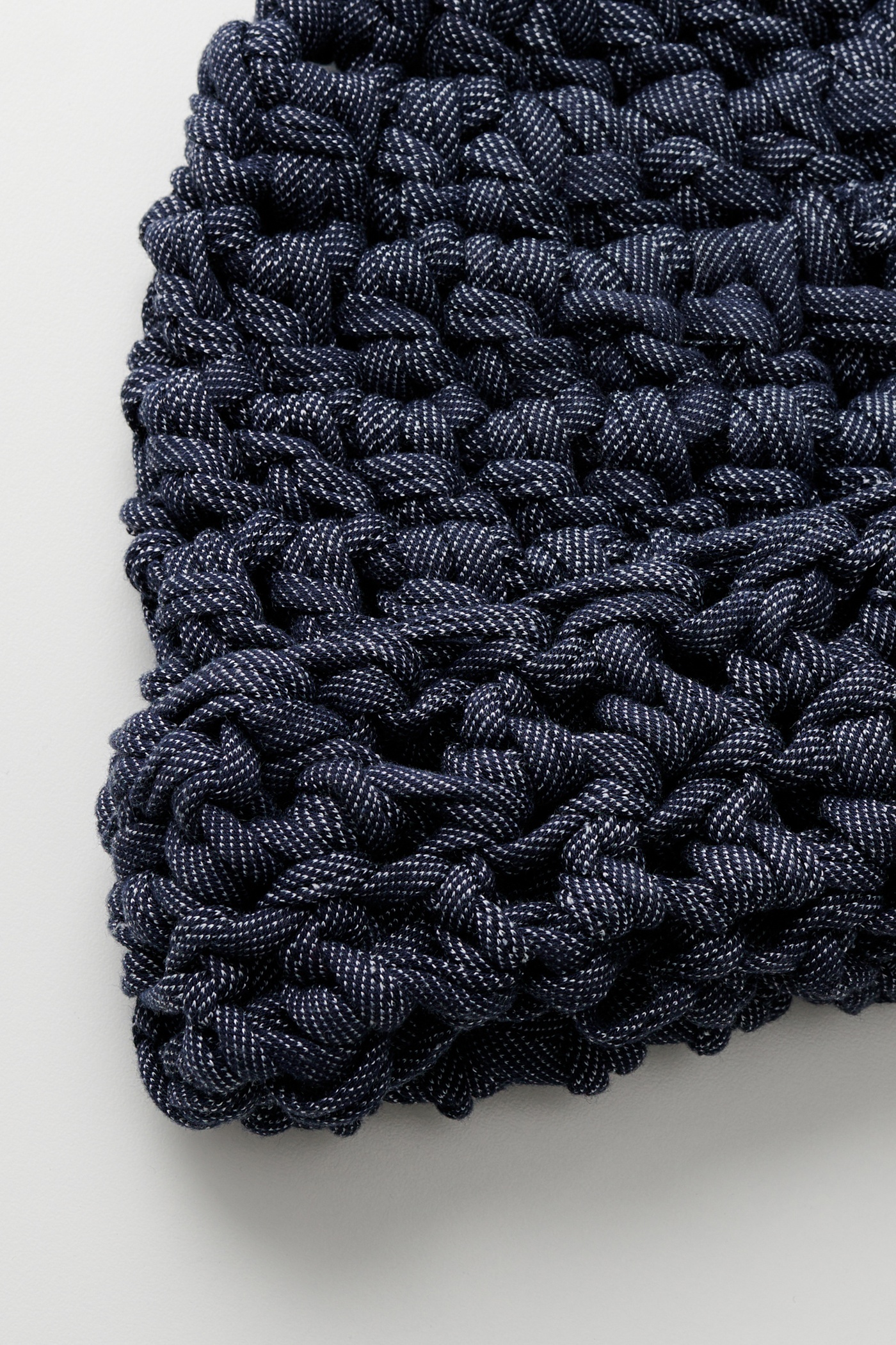 Crochet Beanie Midnight Blue Jersey - 3
