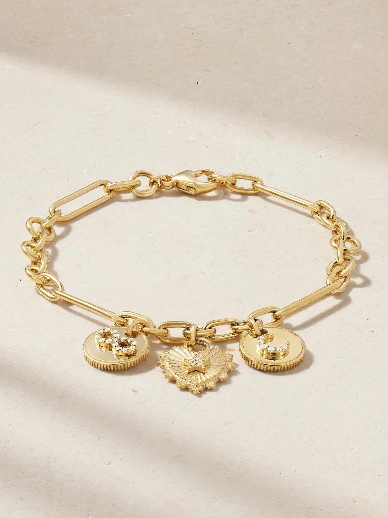 Love & Karma 18-karat Gold Diamond Bracelet - 1