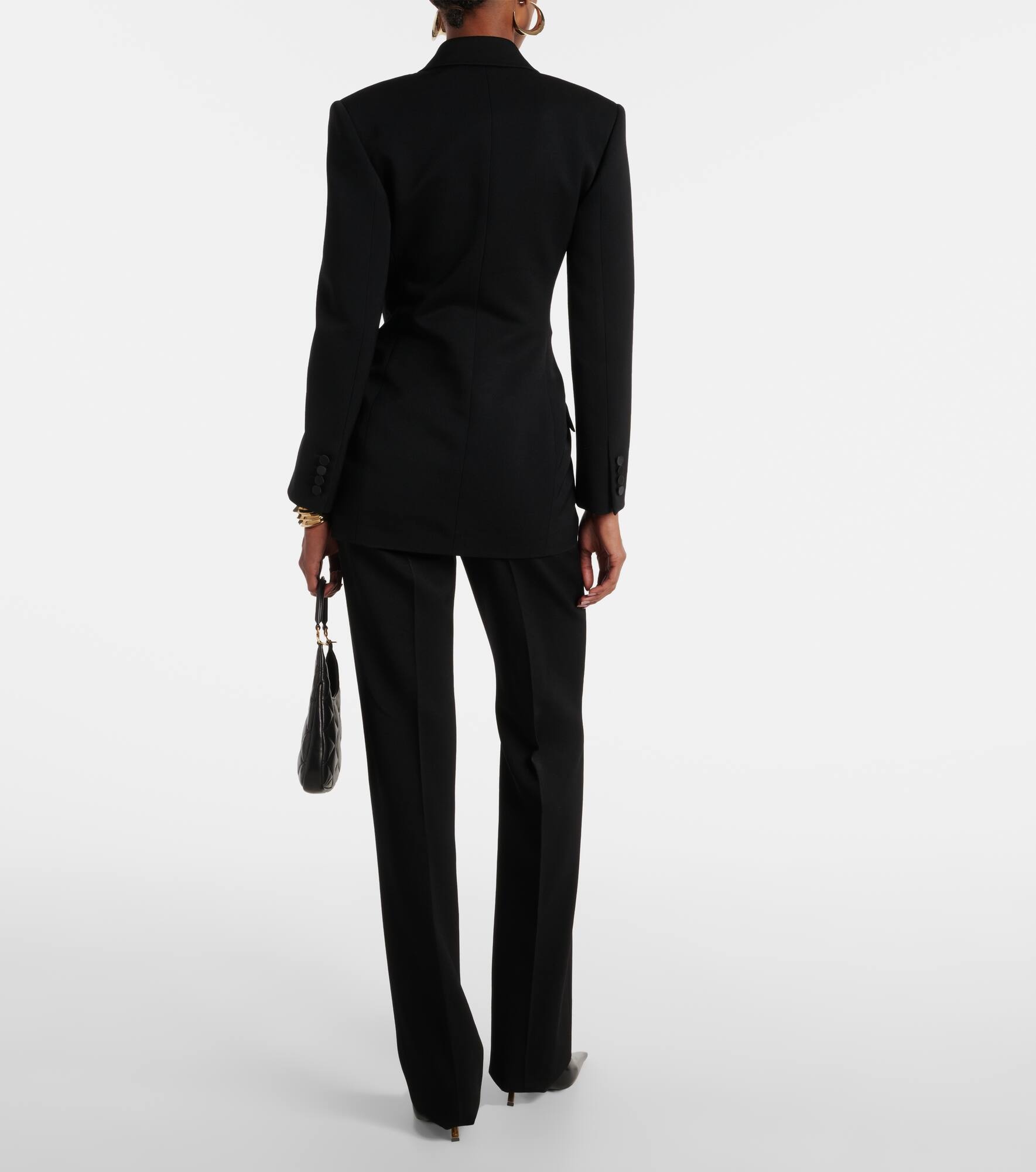 Wool grain de poudre blazer - 3