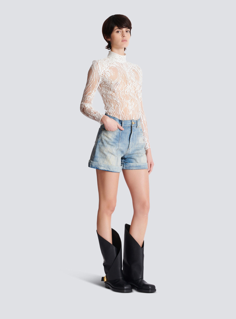 Long-sleeved lace body 3