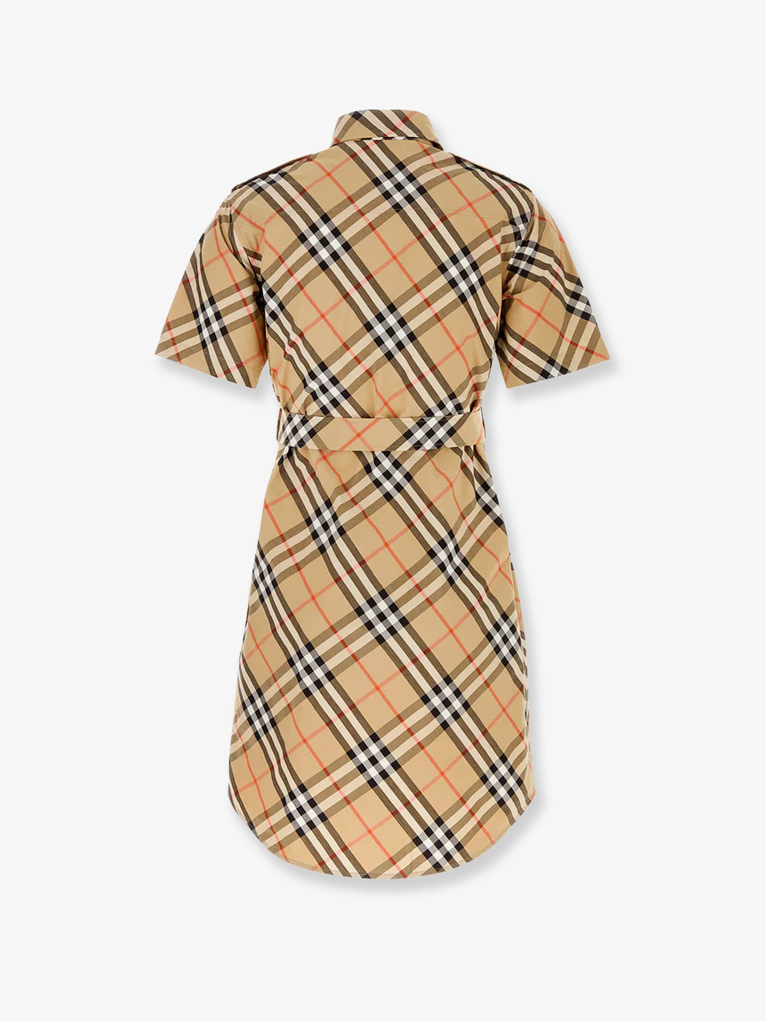 Chemisier Cotton Dress With Check Print - 2