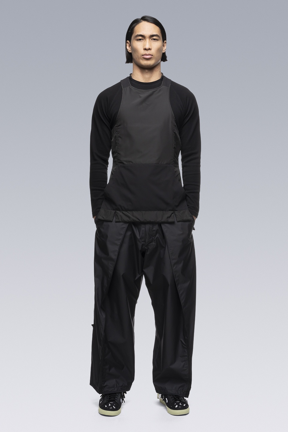 ACRONYM P45-GTPL 2L Gore-Tex Paclite Plus Single Pleat Trouser Black |  REVERSIBLE