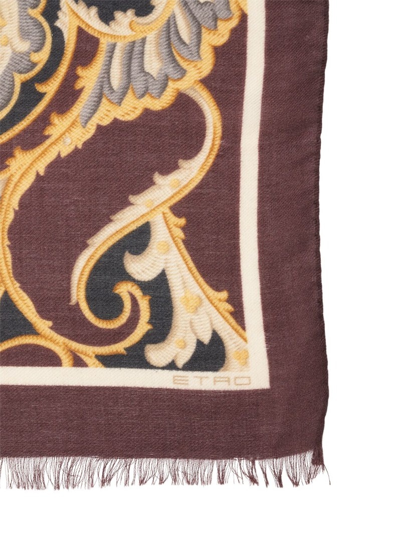 Boheme printed wool blend scarf - 2