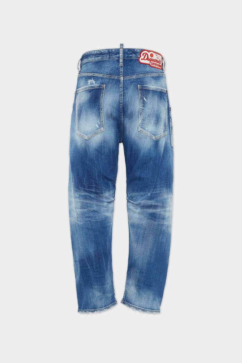 MEDIUM SMALL HOLE WASH KAWAII JEANS - 2