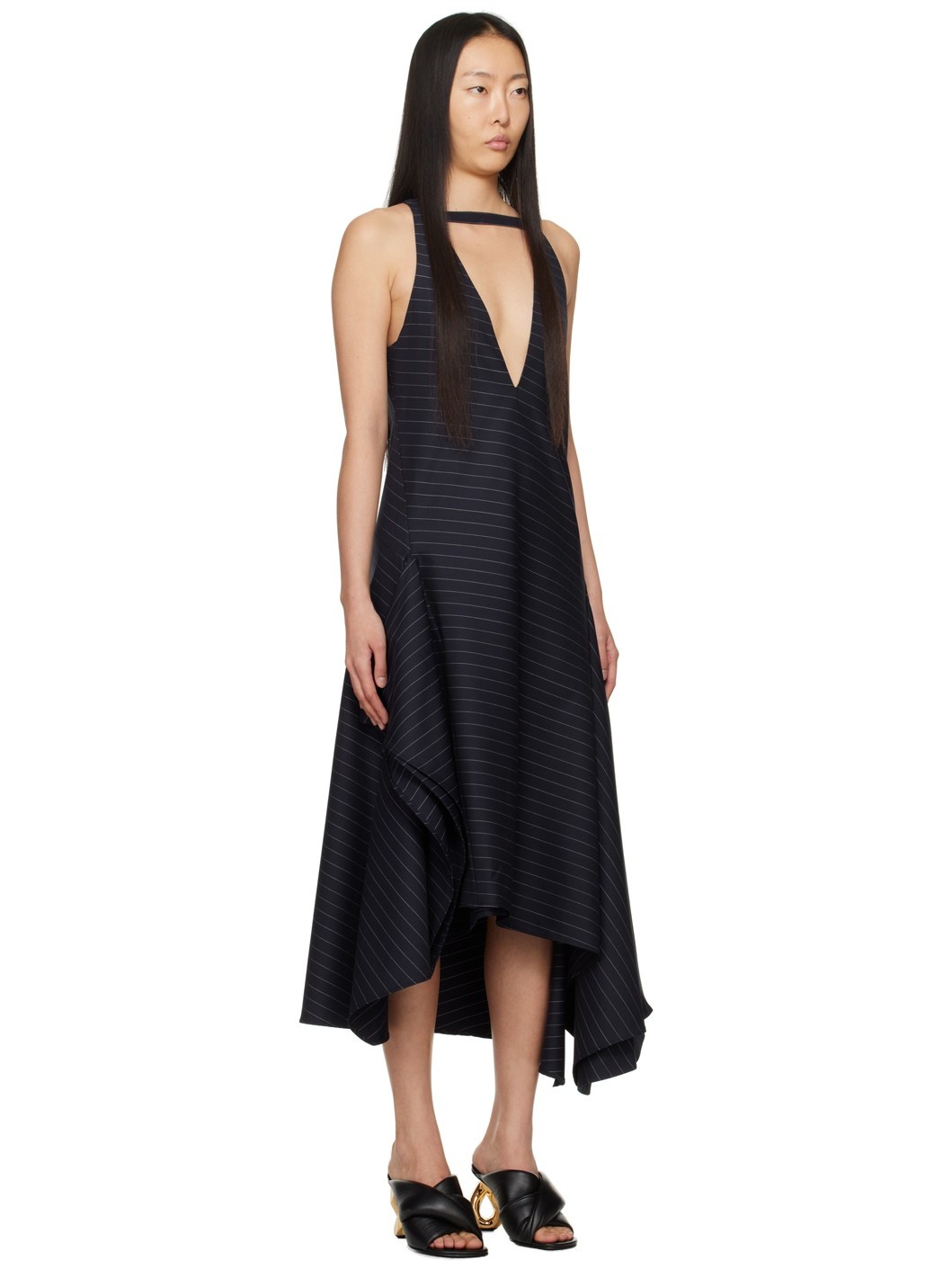 Navy Layered Maxi Dress - 2