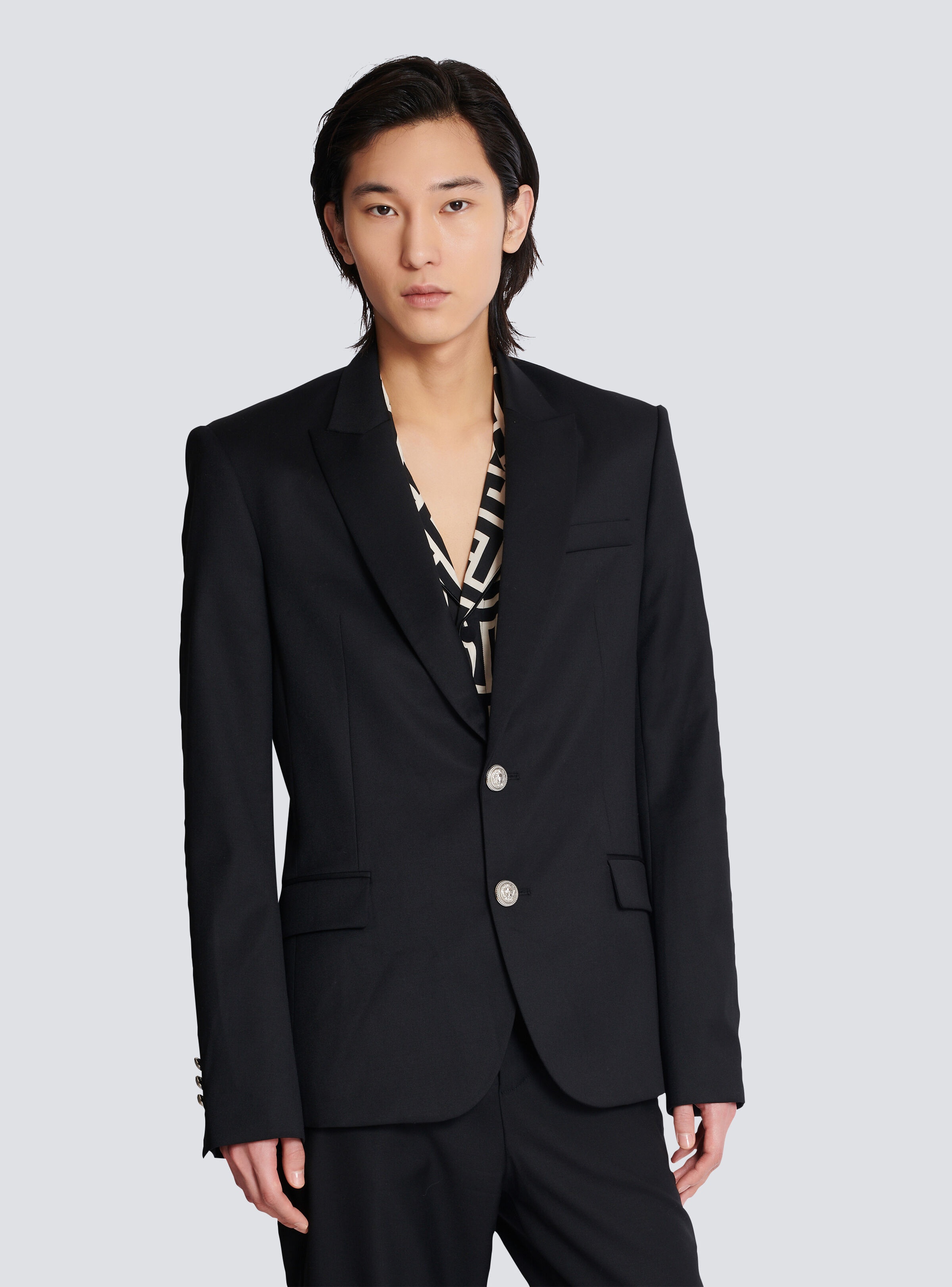 2-button wool jacket - 6
