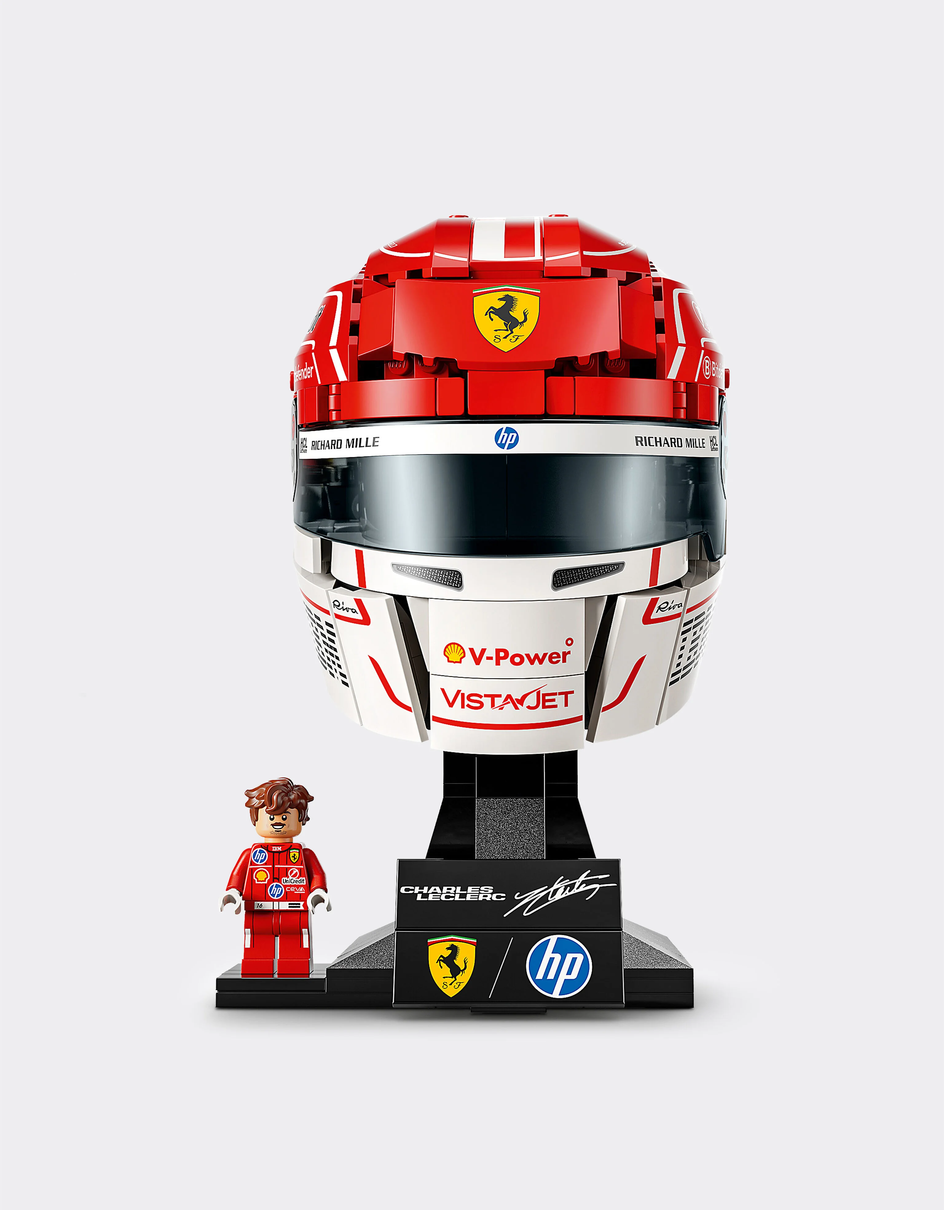LEGO® Editions Scuderia Ferrari HP Display Set – Charles Leclerc Helmet and Minifigure - 1