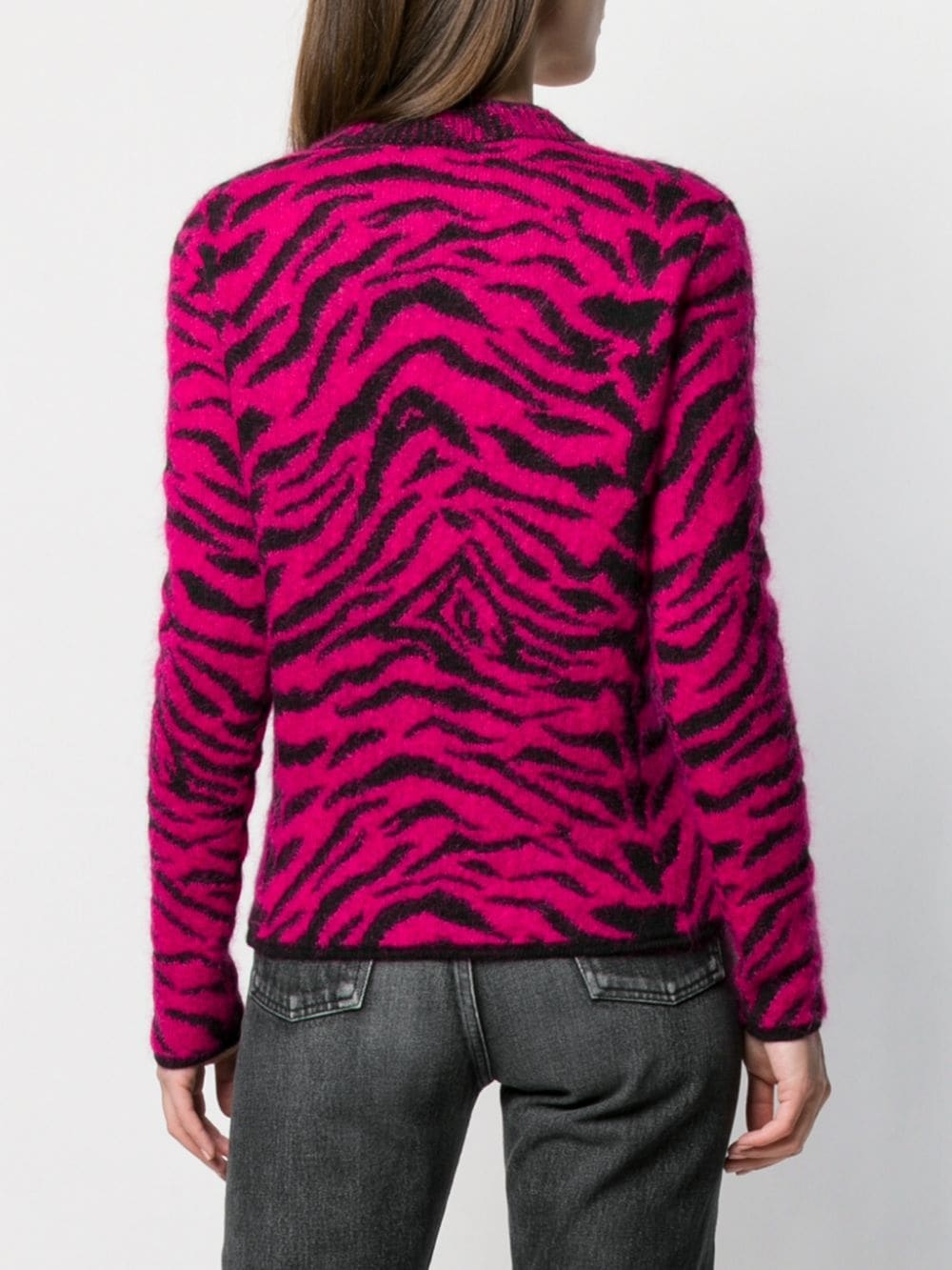 zebra intarsia jumper - 4