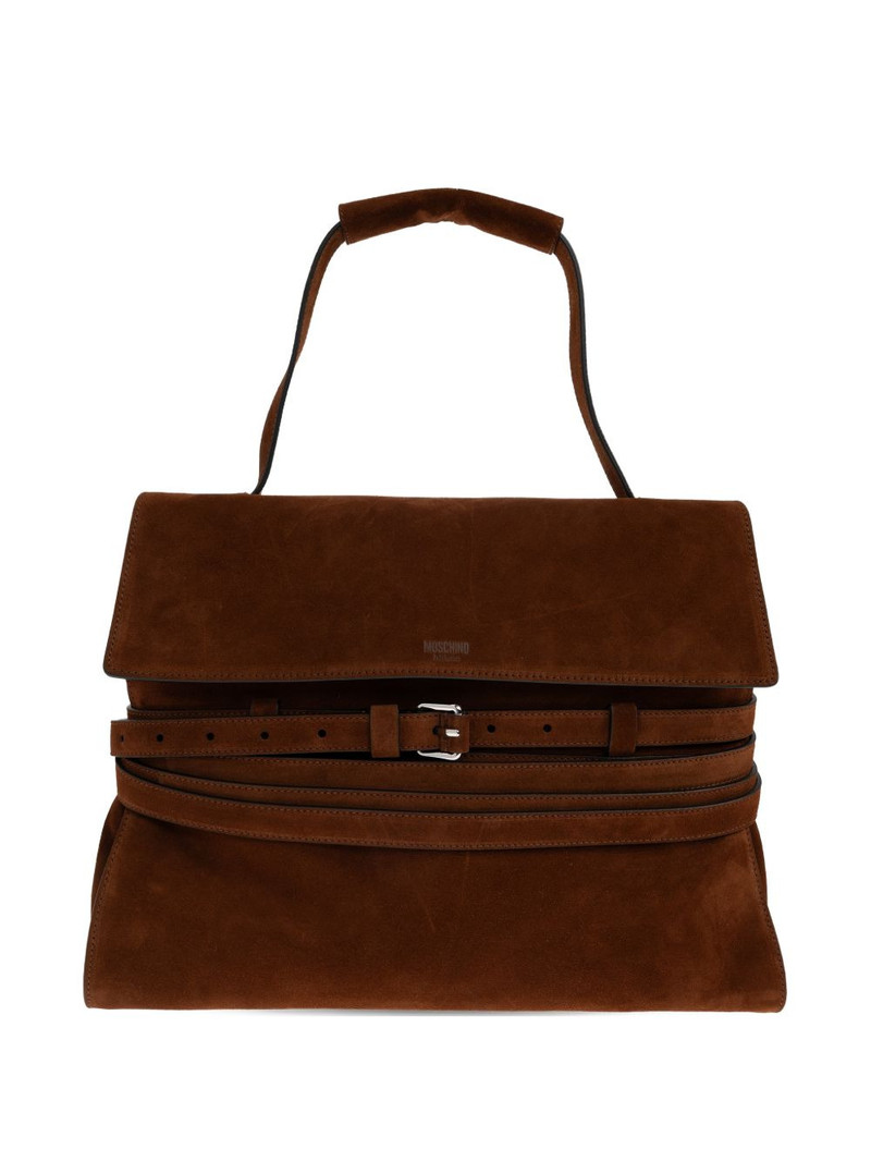 belted top-handle tote bag 1