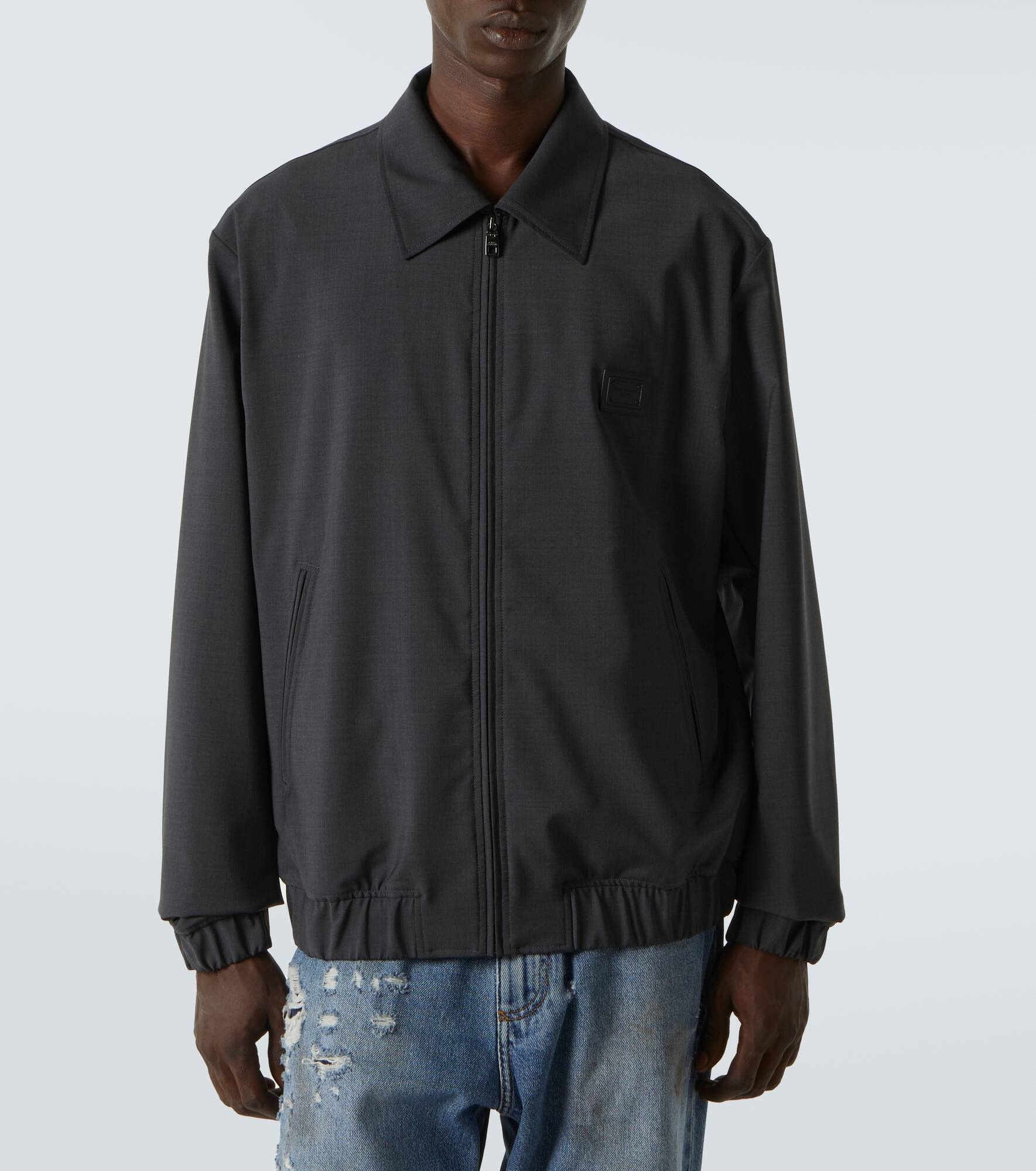 Wool-blend blouson - 3