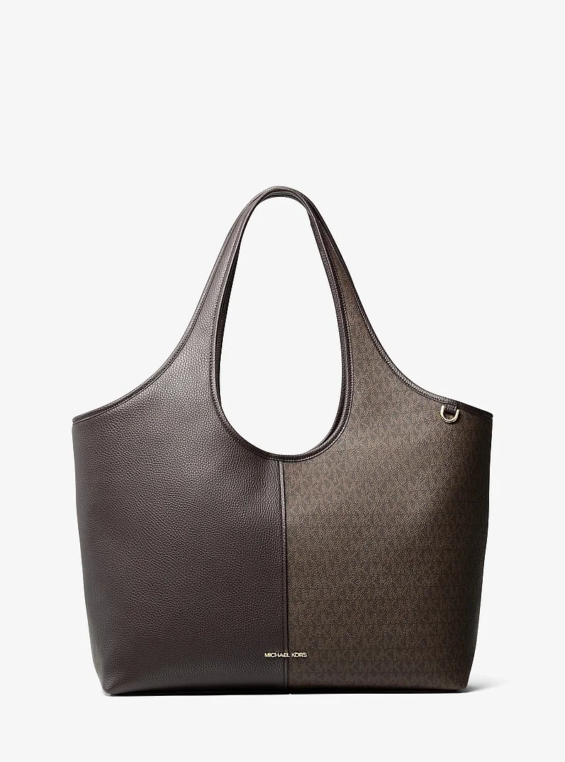 Henly Large Signature Logo and Textured Tote Bag - 1