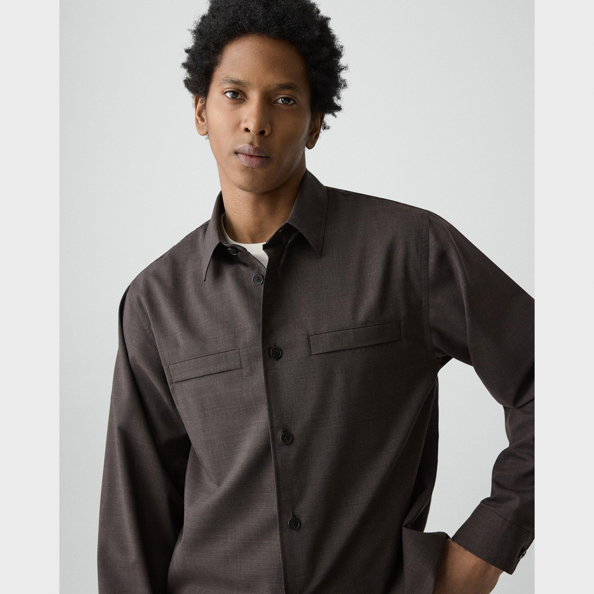 Utility Overshirt in Motion Wool - 5