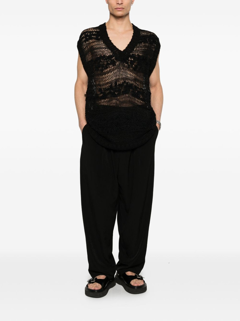Yohji Yamamoto front-pleat trousers outlook