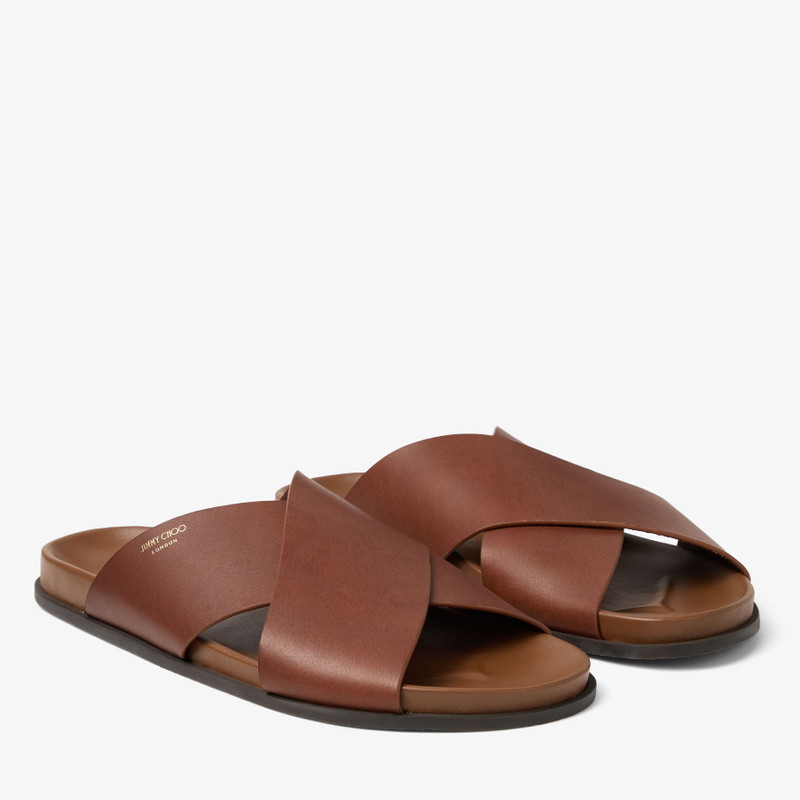 Sol Slide Cigar Vachetta Leather Slides 2