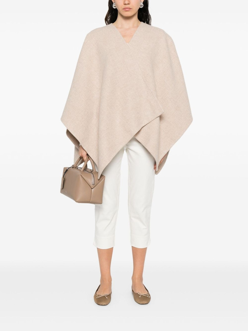 Max Mara asymmetric-hem poncho outlook