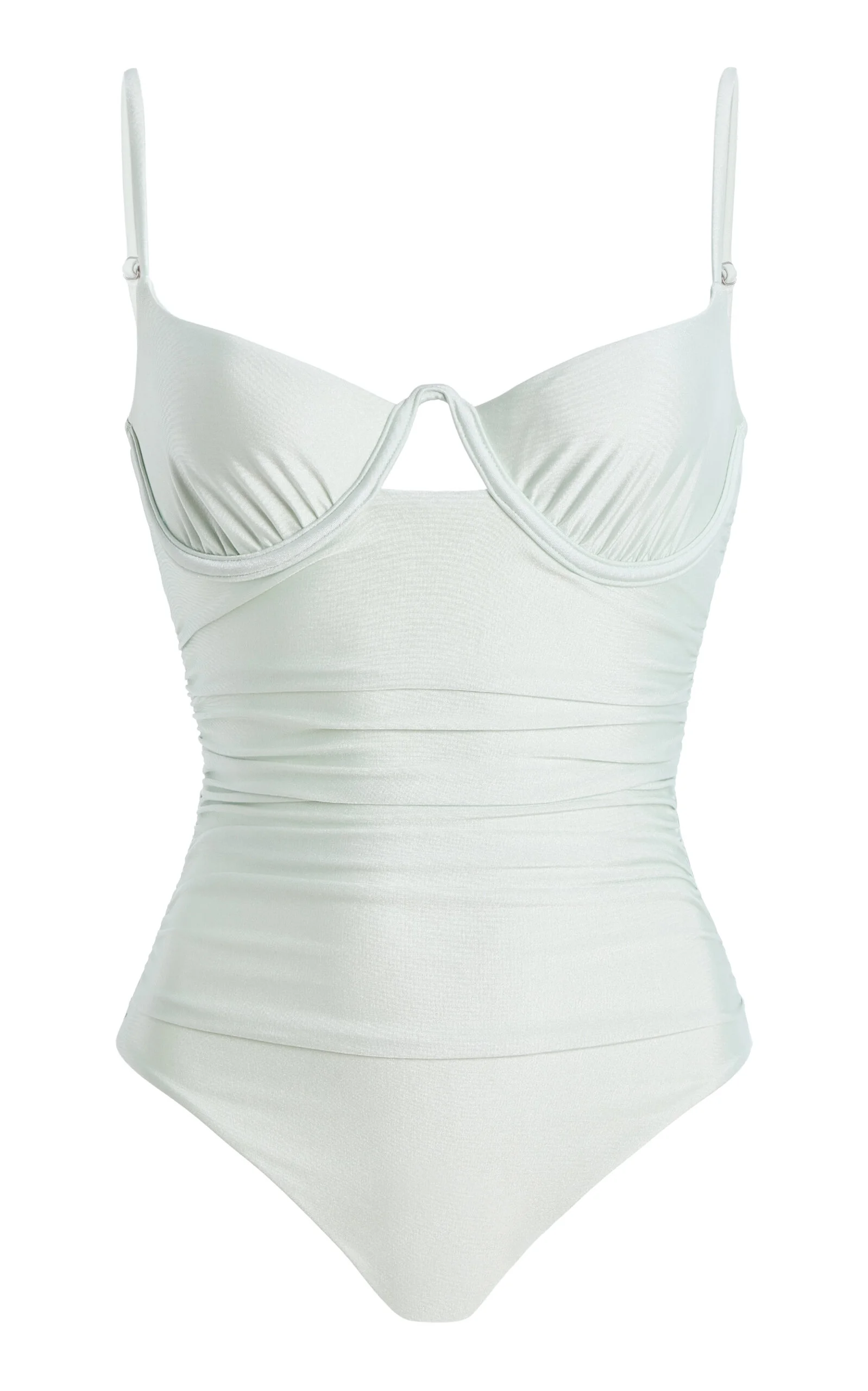Laine Ruched One-Piece Swimsuit green - 1
