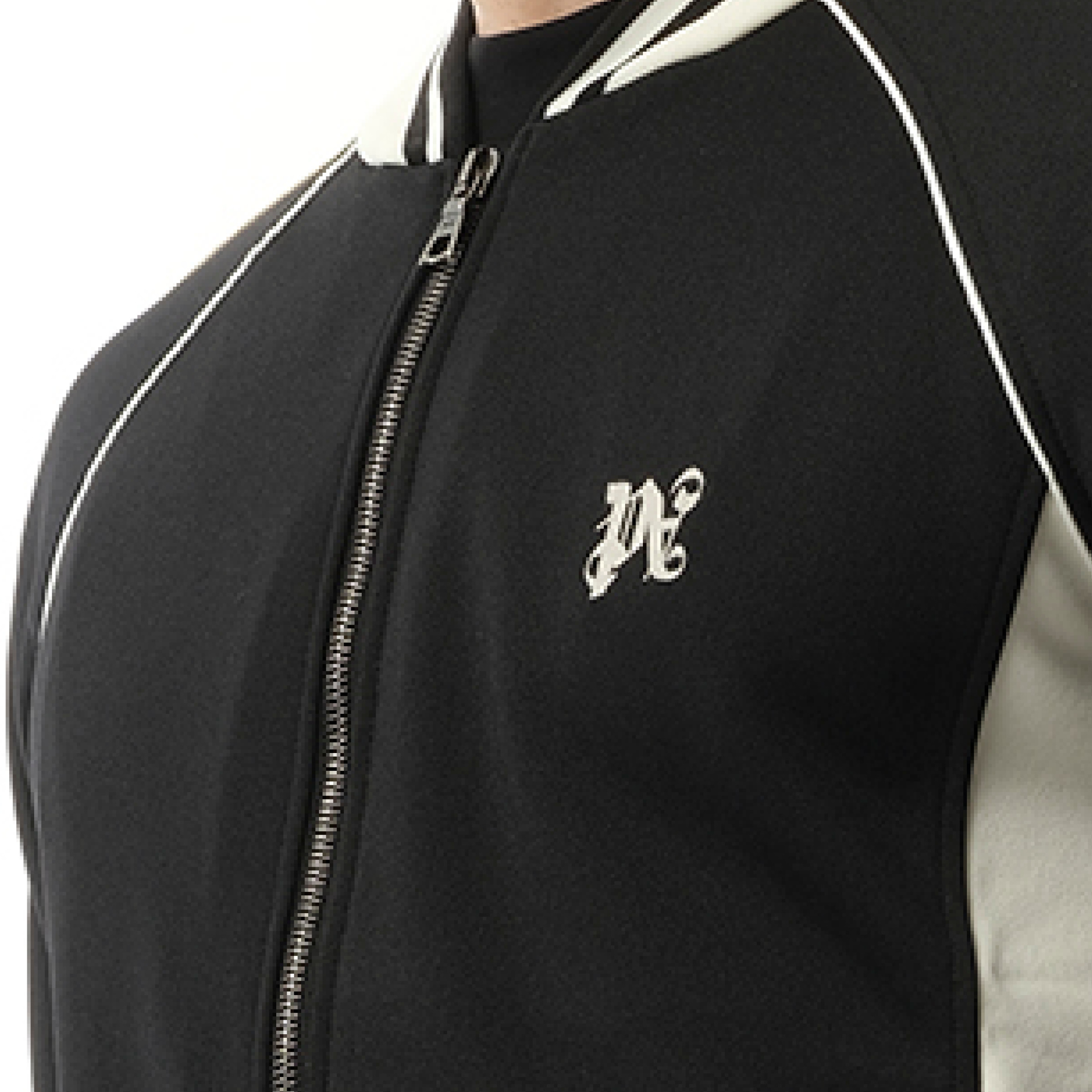 New Monogram Track Jacket in Black/Off White - 3
