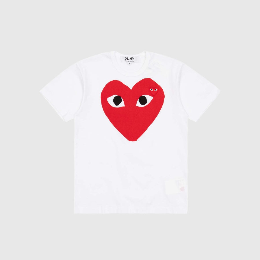 RED BIG HEART S/S T-SHIRT - 1