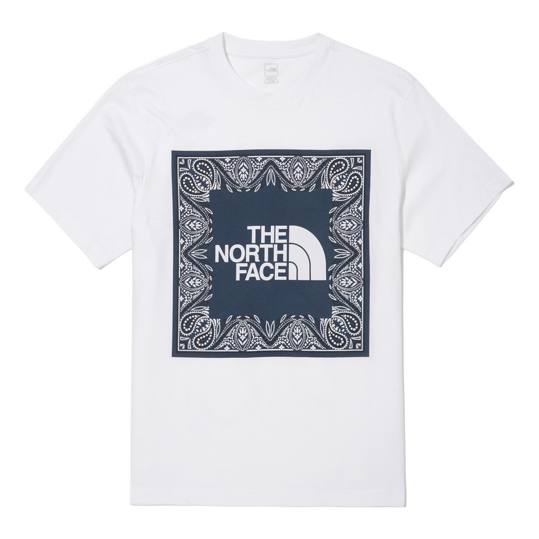 THE NORTH FACE SS22 Big Logo Bandana T-shirt 'White' NT7UN29B - 1