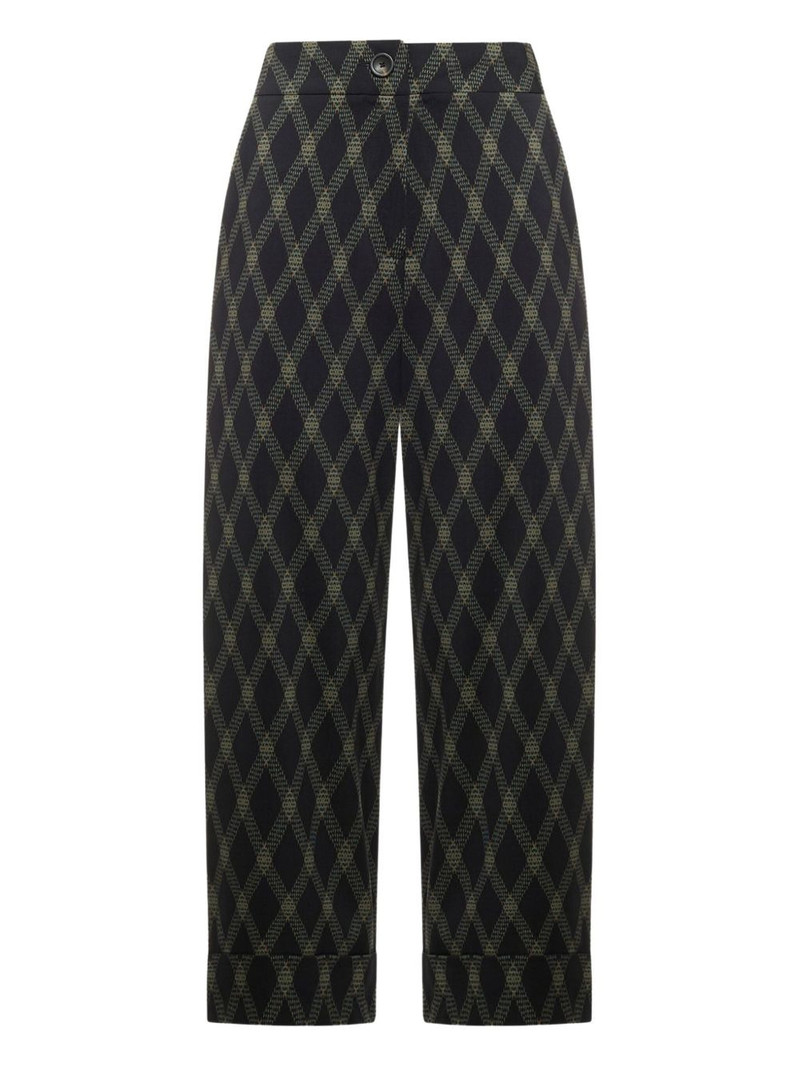 diamond-pattern trousers 1