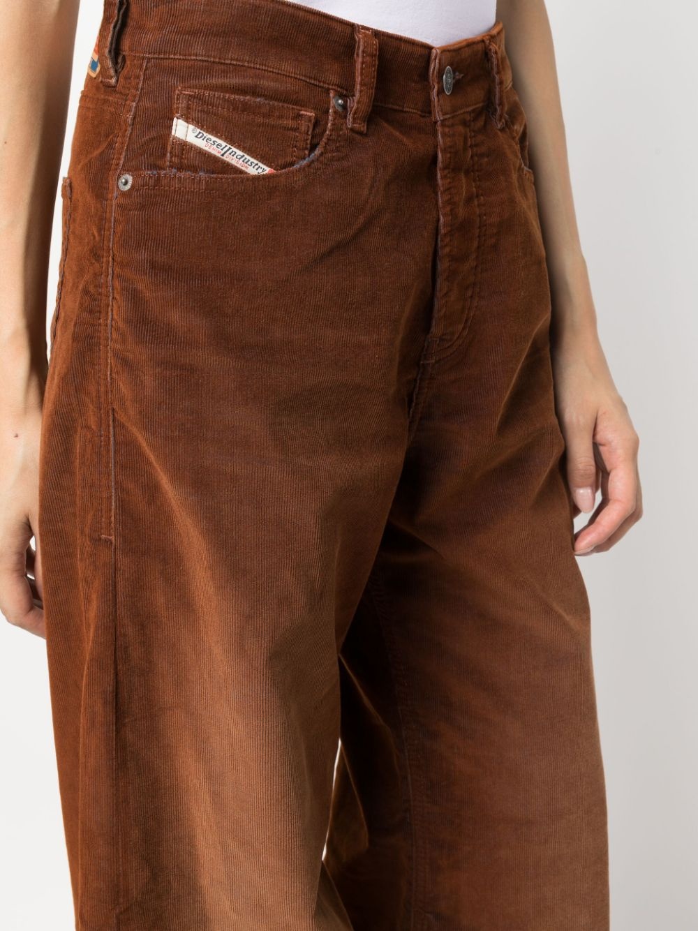 1996 D-Sire corduroy flared-leg trousers - 5