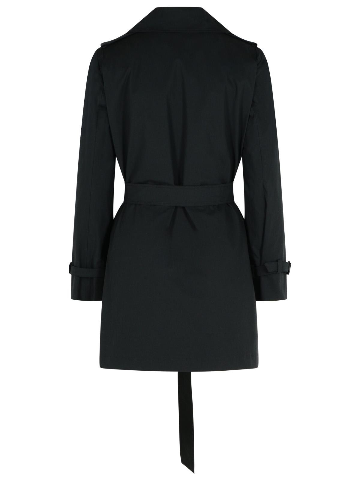 Max Mara 'Landa' Black Cotton Trench Coat Women - 3