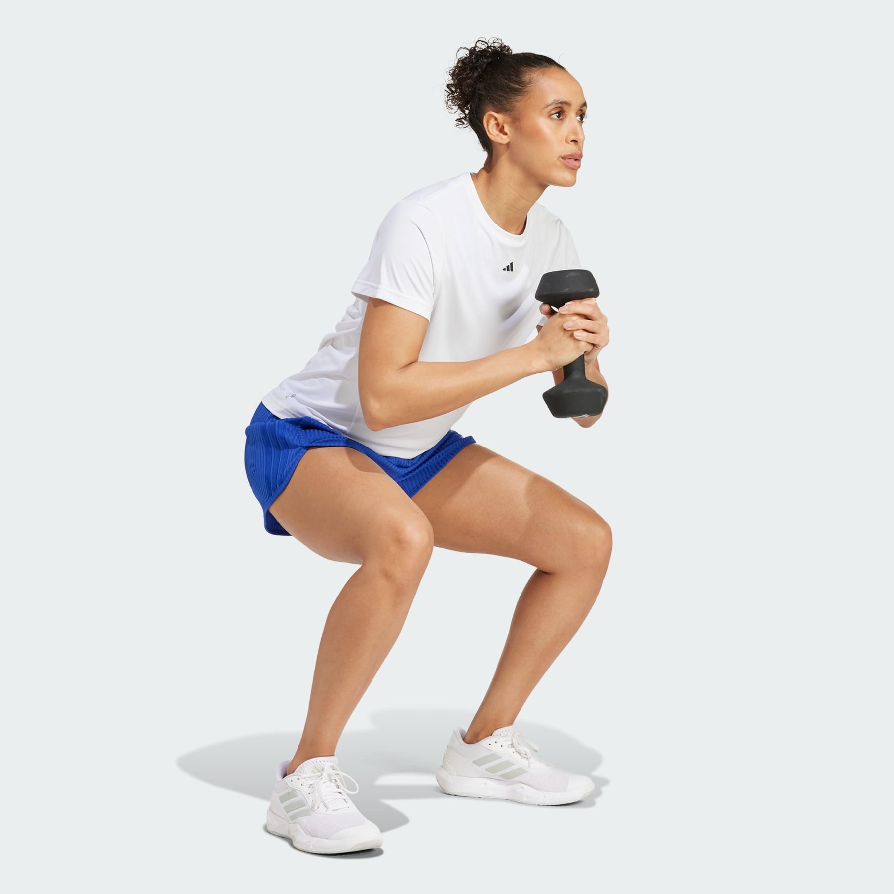 Pacer All Gym Seasonal Rib High-Rise Tonal 3-Stripes Shorts - 4