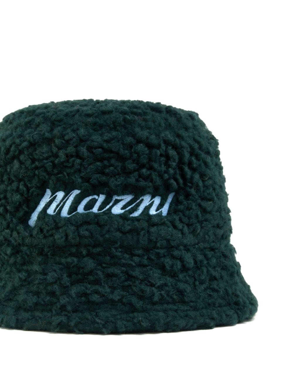 logo-embroidered fleece bucket hat - 3