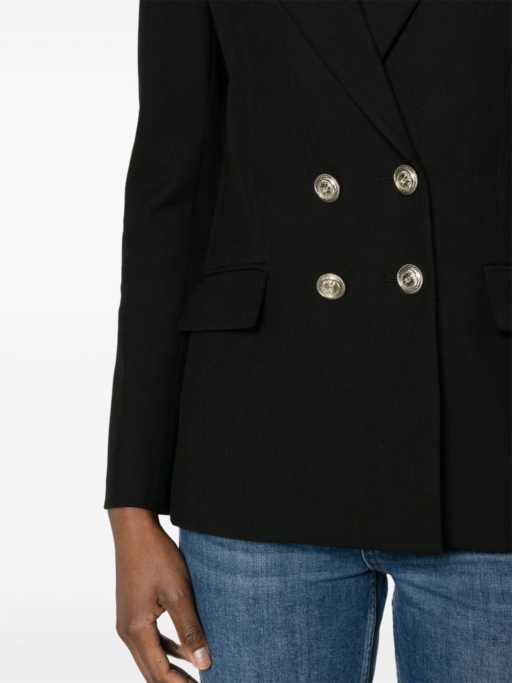 peak-lapels double-breasted blazer - 5