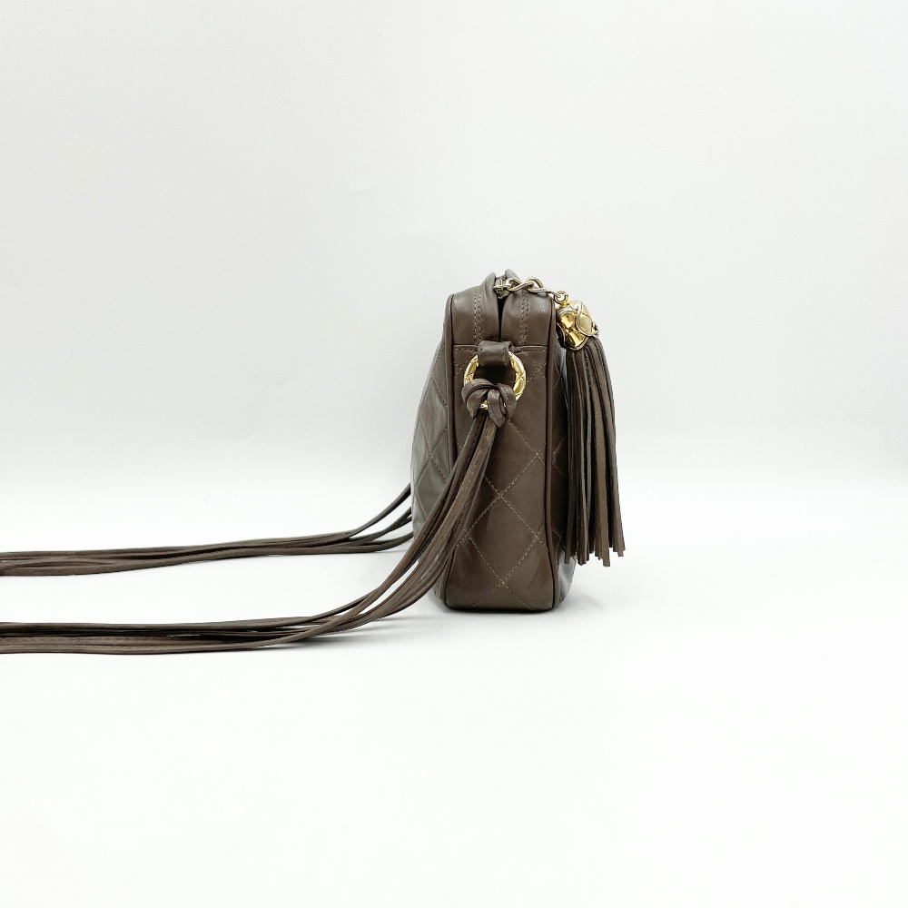 Chanel No.1 Brown Big CC Tassel Crossbody Bag - 4